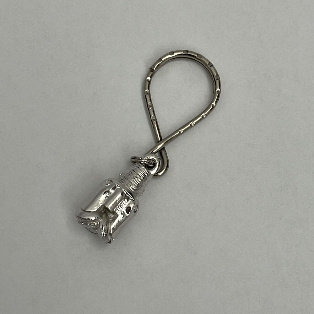 Smith Sii Silver-tone Key Ring Pendant Three Cone Drill Bit‎ Charm Gift